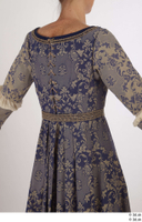  Photos Woman in Historical Dress 1 15th Century Medieval Clothing blue dress upper body 0007.jpg